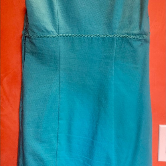 BODEN teal sleeveless sheath for spring and summer. - Picture 3 of 3